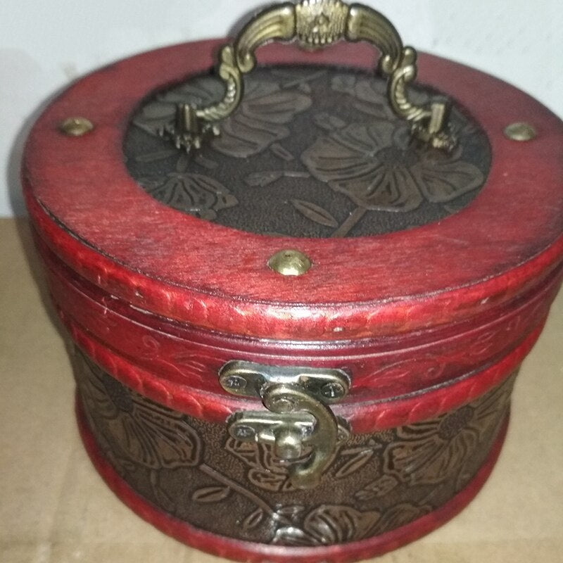 Old-Fashioned Wooden Storage Box, Jewelry and Other Small Items Creative Storage Box, Jewelry Storage Box