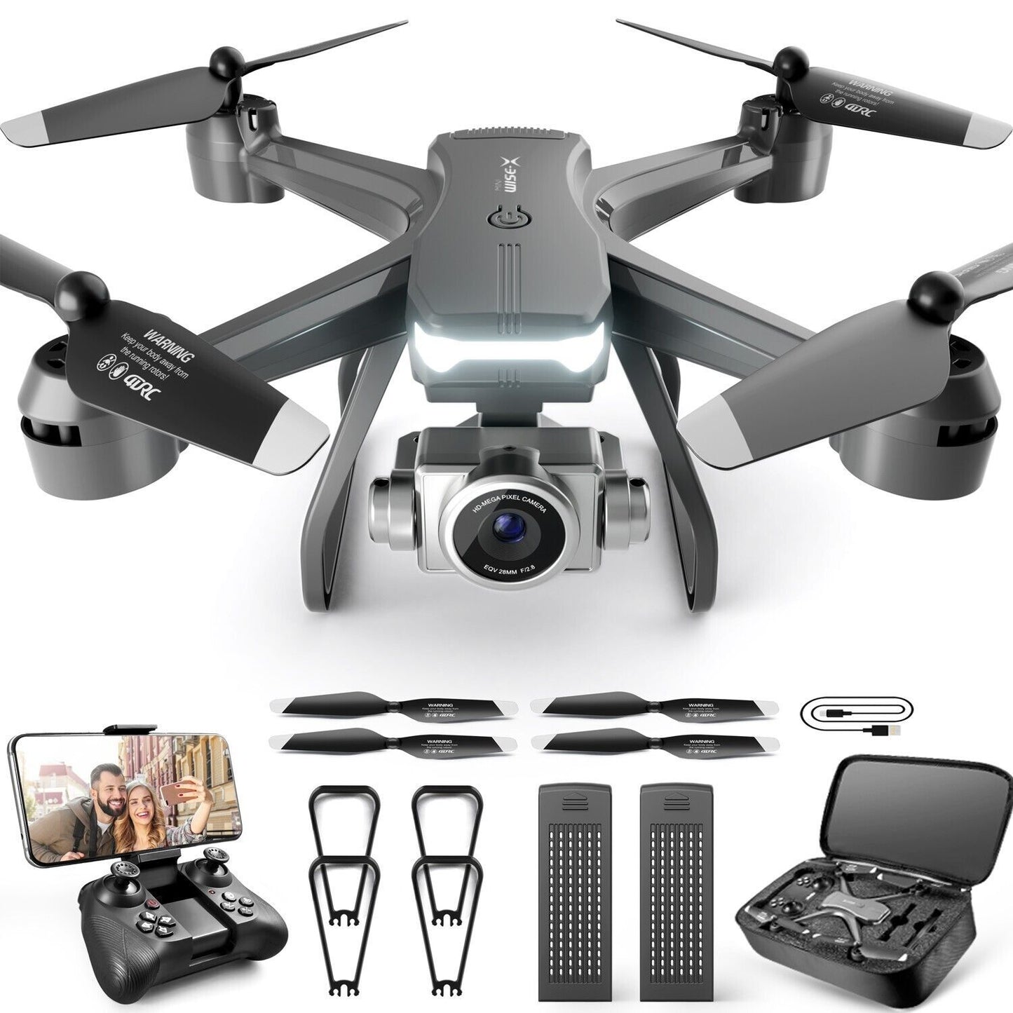 V14 Professional Drone 6K HD Dual Camera Wi-Fi FPV Portable RC Quadcopter