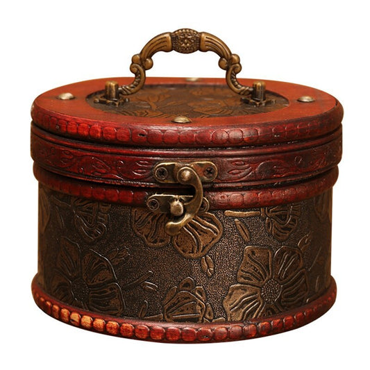 Old-Fashioned Wooden Storage Box, Jewelry and Other Small Items Creative Storage Box, Jewelry Storage Box