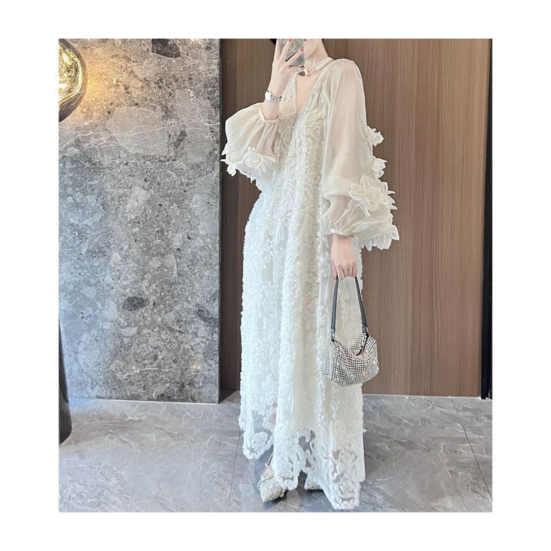 Women's Embroidery Three-dimensional Flower Dress