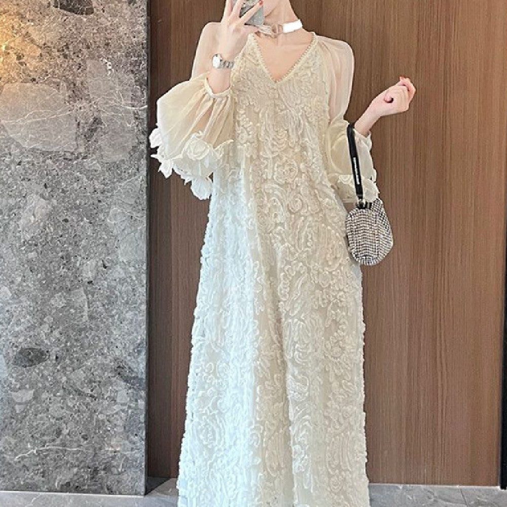 Women's Embroidery Three-dimensional Flower Dress