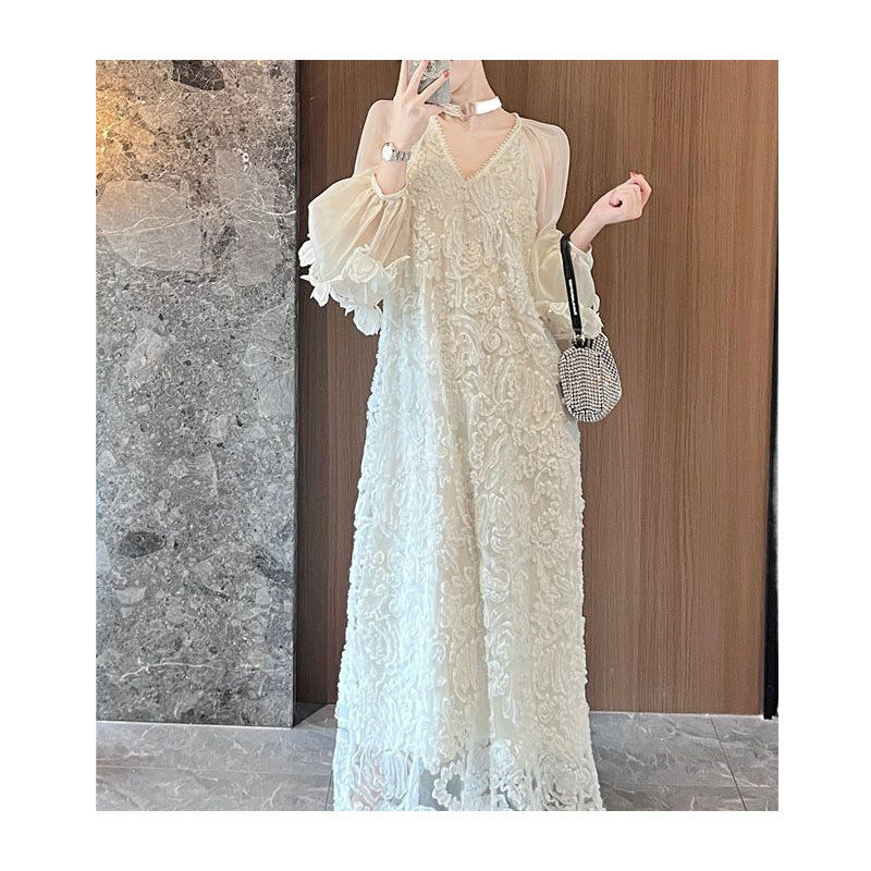 Women's Embroidery Three-dimensional Flower Dress