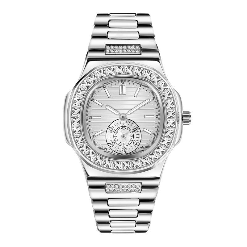 Men's Fashion Alloy  Luxury Brand Diamond Gifts Watches