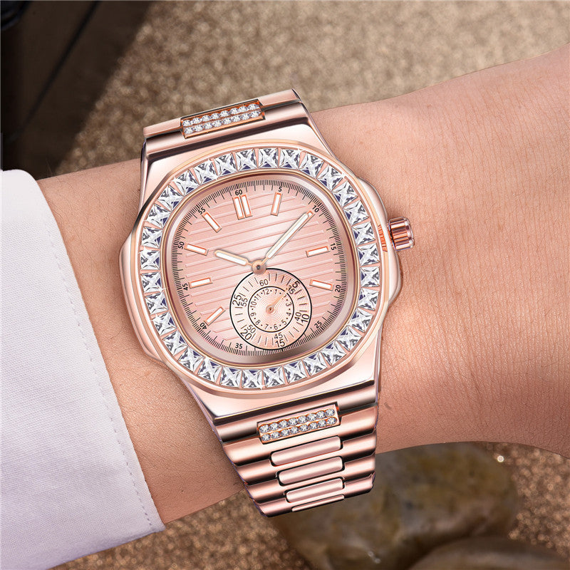 Men's Fashion Alloy  Luxury Brand Diamond Gifts Watches