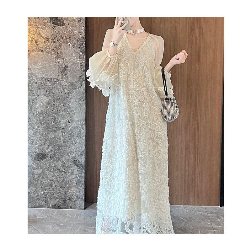 Women's Embroidery Three-dimensional Flower Dress