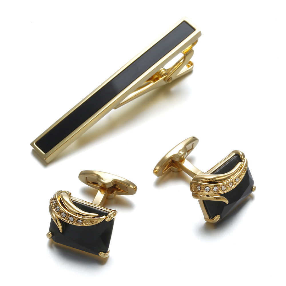 European And American Fashion Gentleman Tie Clip High Quality Cufflinks