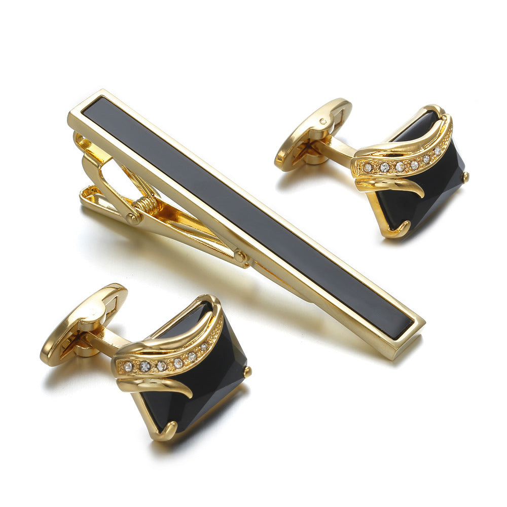 European And American Fashion Gentleman Tie Clip High Quality Cufflinks